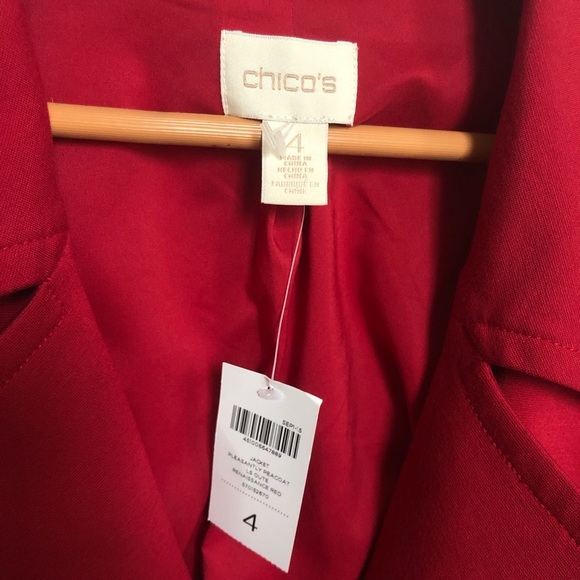 Chico's Pleasantly Peacoat Jacket Renaissance 4 - Picture 4 of 7